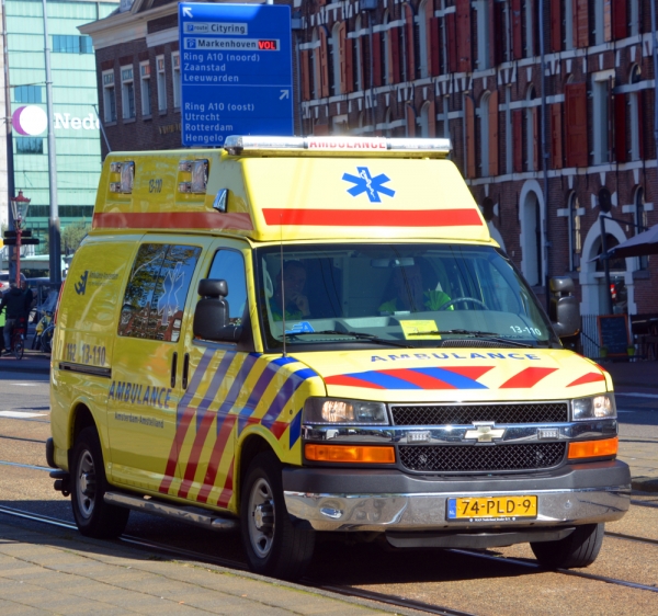 オランダ　救急車の写真